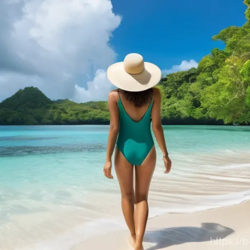 팔라우에서 가장 저렴하게 여행하는 법 - **Prompt: Serene Off-Season Beach Exploration**
"A tranquil and beautiful hidden beach in Palau,...